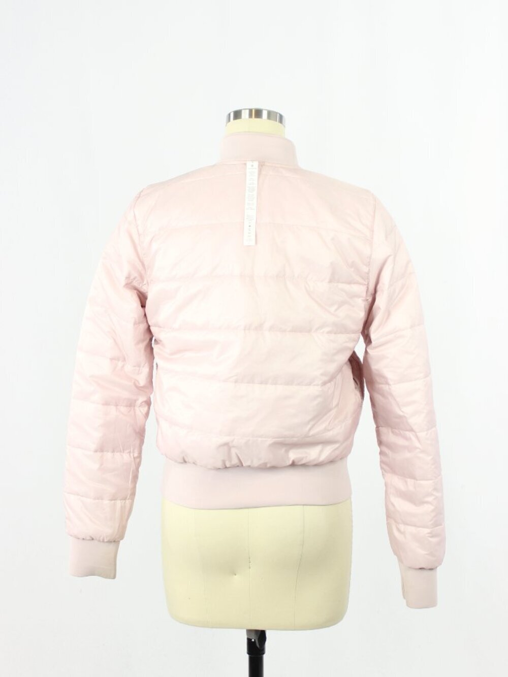 LULULEMON Non-Stop Reversible Misty Pink Water Repellent Bomber Jacket, Size 4 - Picture 2 of 16